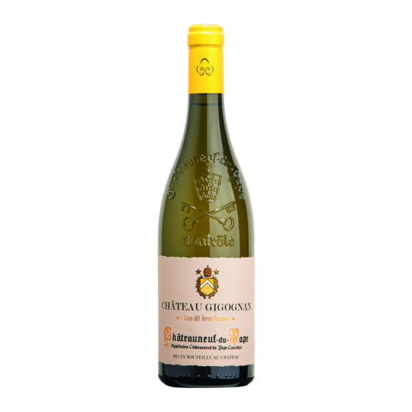 Chateau Gigognan – Chateauneuf Du Pape Lieu dit Terre Ferme Blanc - 2020 <p style="color: green;">BIO</p> (per fles te bestellen)